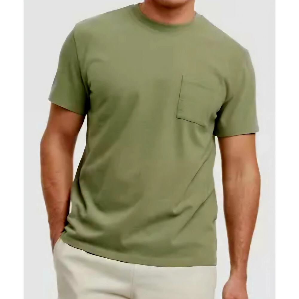 Goodfellow & Co Set of 2 Size Large Green Shirt With Pocket Relax Fit Soft